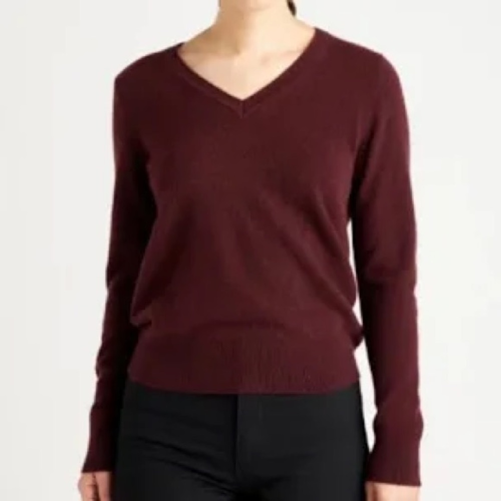 Quince 100% Mongolian Cashmere v neck sweater